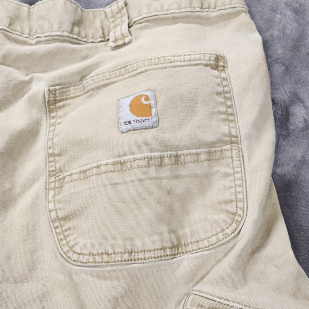 Carhartt Pants Mens 40x34 Beige Relaxed Straight Rigby Dungaree 102291 253 - Picture 10 of 14